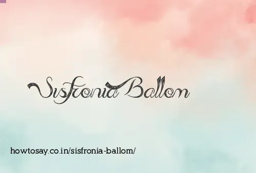 Sisfronia Ballom