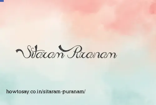 Sitaram Puranam