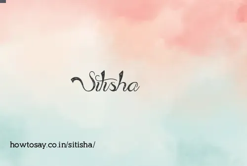 Sitisha