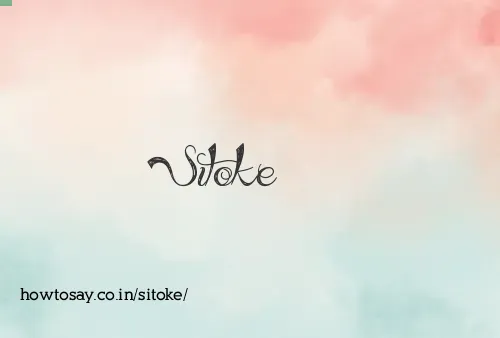 Sitoke