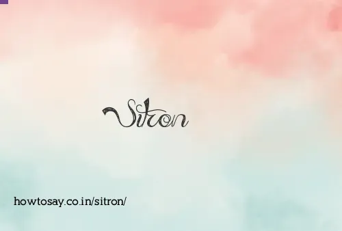 Sitron