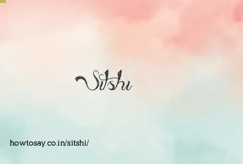 Sitshi