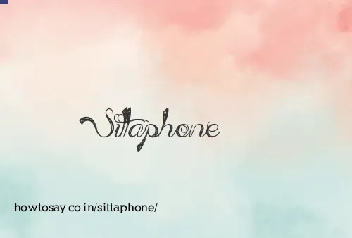 Sittaphone