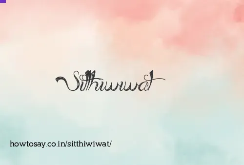 Sitthiwiwat