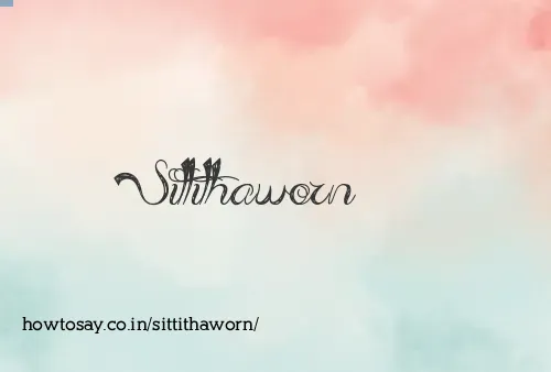 Sittithaworn