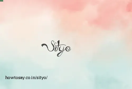 Sityo