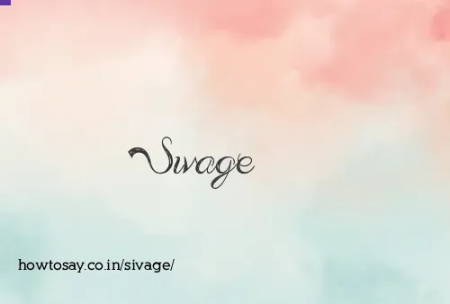 Sivage
