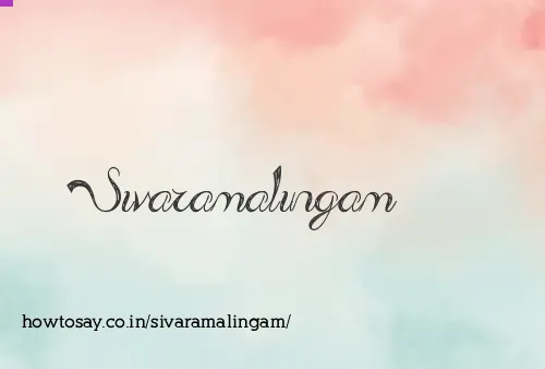 Sivaramalingam