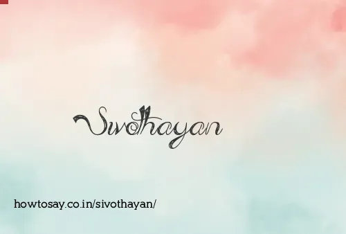Sivothayan