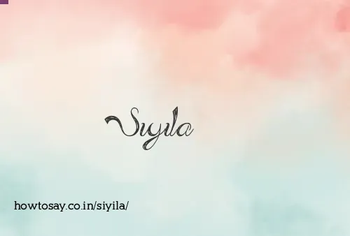 Siyila