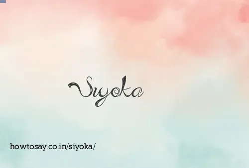 Siyoka