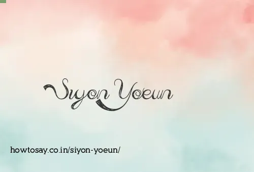 Siyon Yoeun