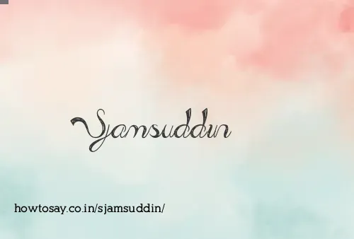 Sjamsuddin