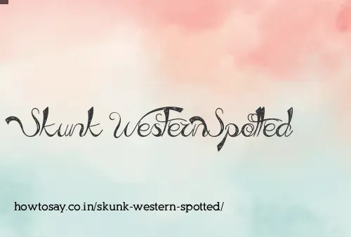 Skunk Western Spotted