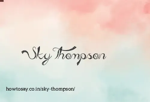 Sky Thompson
