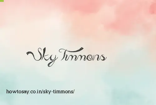 Sky Timmons