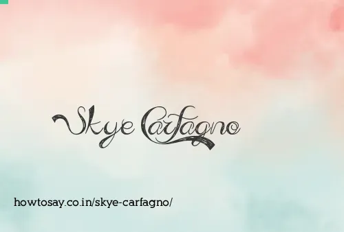 Skye Carfagno