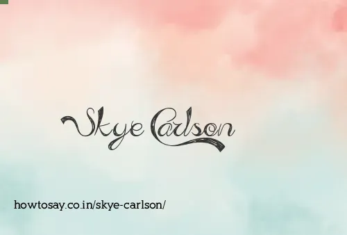 Skye Carlson