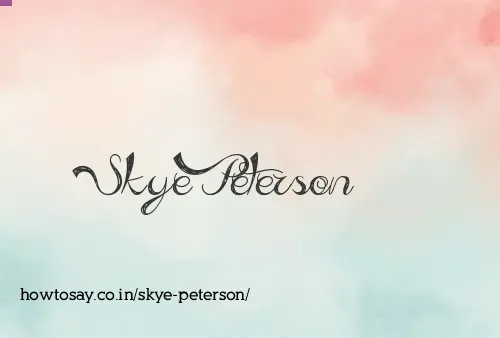 Skye Peterson