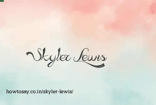 Skyler Lewis
