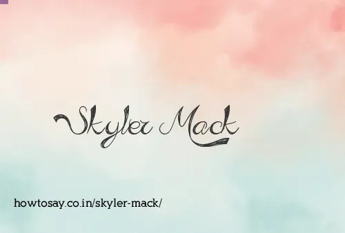 Skyler Mack