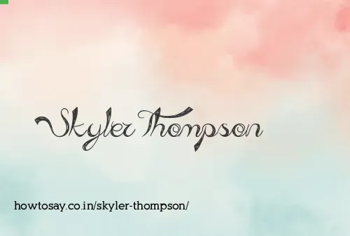 Skyler Thompson