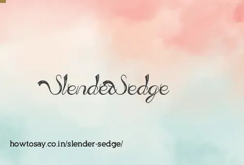 Slender Sedge