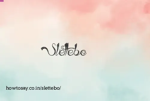 Slettebo