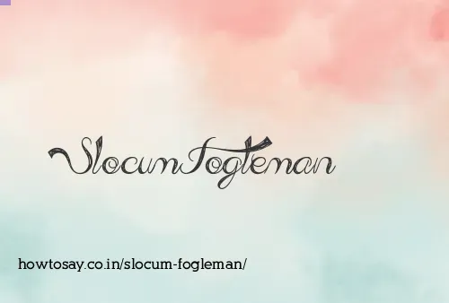 Slocum Fogleman