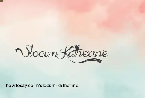 Slocum Katherine