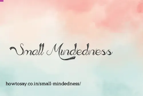 Small Mindedness