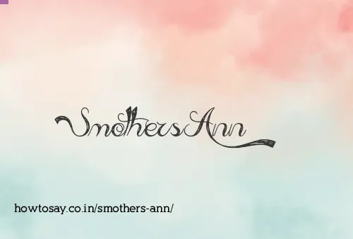 Smothers Ann