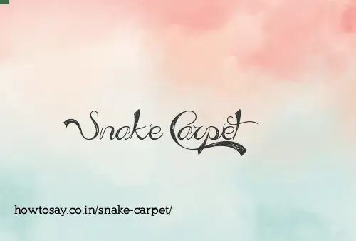 Snake Carpet