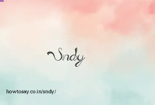 Sndy