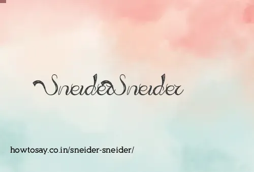 Sneider Sneider
