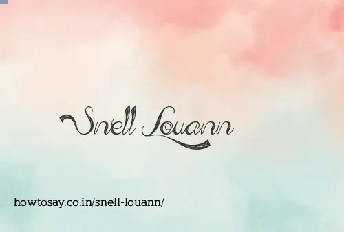 Snell Louann