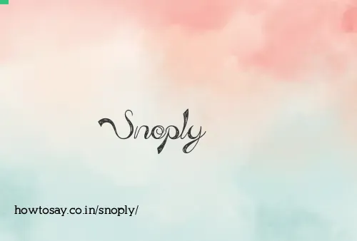 Snoply