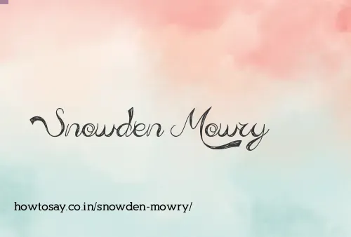 Snowden Mowry
