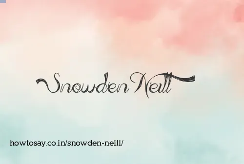 Snowden Neill