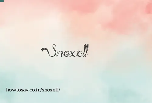 Snoxell