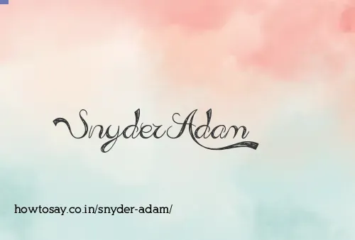 Snyder Adam
