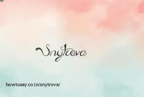 Snytrova