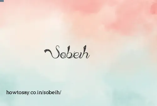 Sobeih