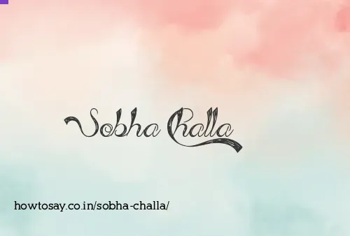 Sobha Challa
