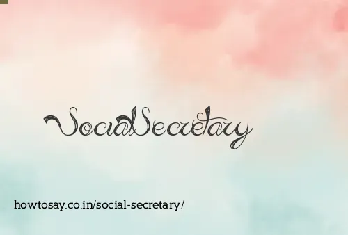 Social Secretary