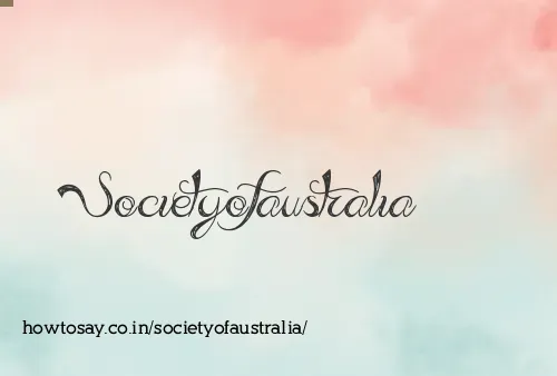 Societyofaustralia