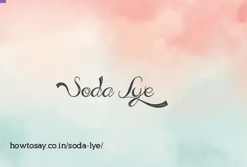Soda Lye