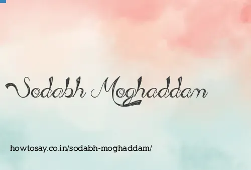 Sodabh Moghaddam