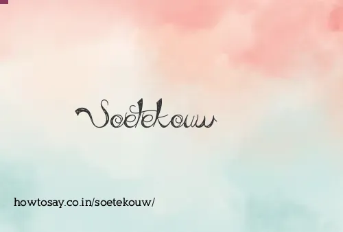 Soetekouw