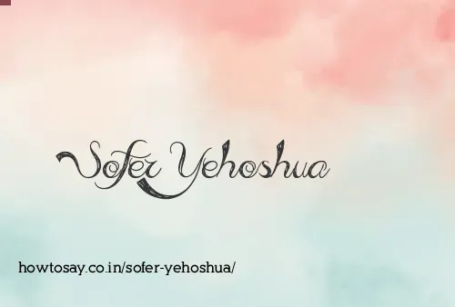 Sofer Yehoshua